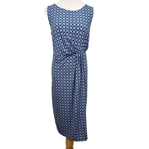 Motherhood Maternity Dress Women's Large Sleeveless Knee Length Geometric Print - Picture 1 of 7