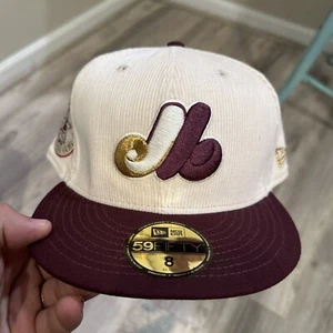 New Era 59Fifty Fitted 5950 Montreal Expos Mütze Cord Größe 8 - Bild 1 von 6