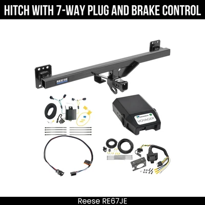 Управление тормозом Reese Hitch Tow PKG для 11-17 VW Touareg 44758 2 дюйма приемник класс 4 - Изображение 1 из 4