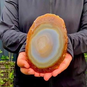 288G  Natural agate Agate Geode Slab/Slice quartz crystal mineral specimen Reiki - Picture 1 of 12