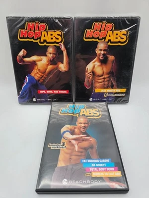 Set of 3 Beachbody Hip Hop Abs DVDs (2007) 2 x sealed - Image 1 of 4