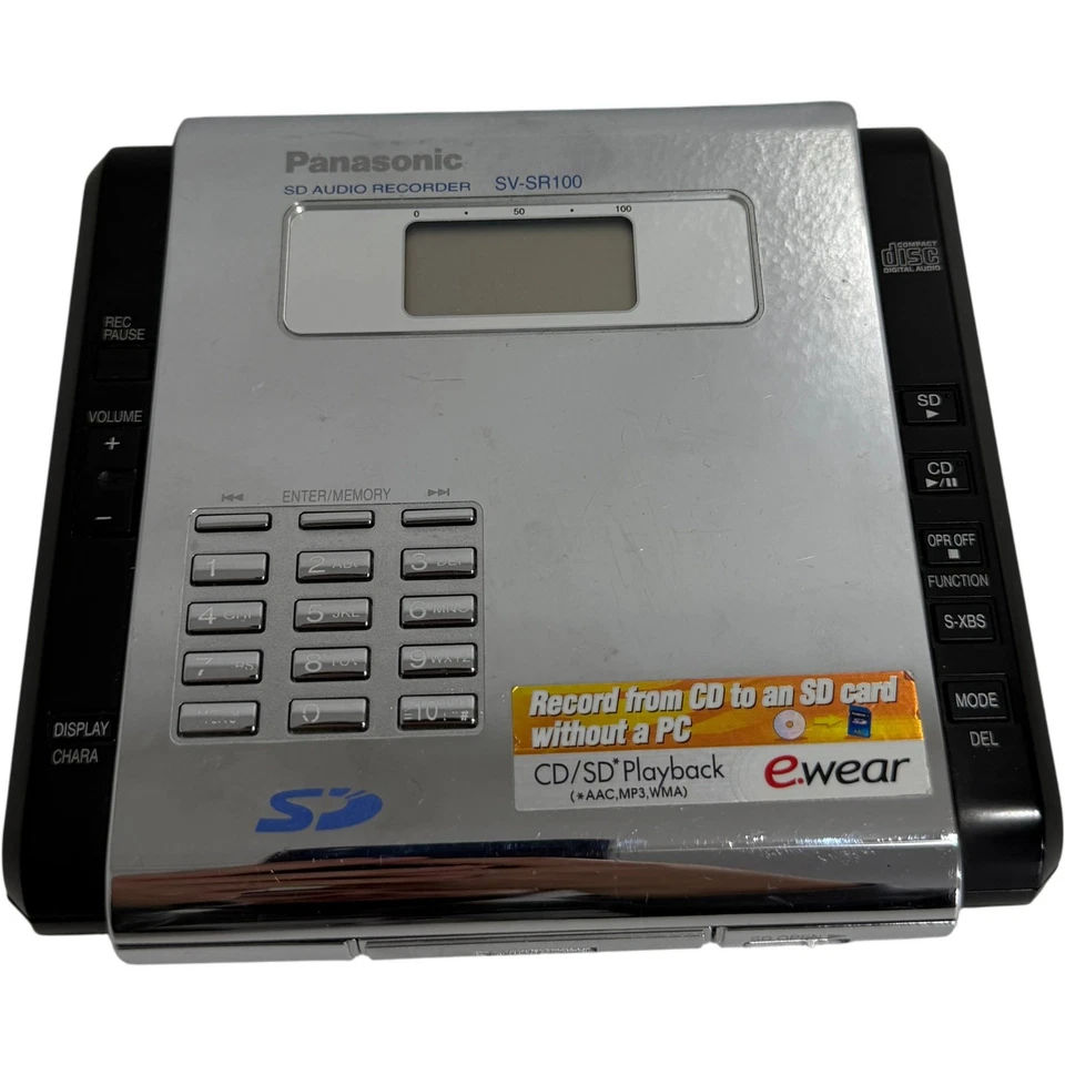 Panasonic SV-SR100 SD Audio Recorder CD Playback Function Spares & Repairs - Image 1 of 4
