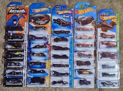 (Lot Of 34) Hot Wheels ~ Various 1:64 Scale Batman Vehicles ~ (See Pictures)  - Image 1 of 4
