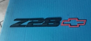 Chevrolet Camaro 1993-2002 Rear Black Red Bow Tie Z28 EMBLEMS USED OEM SET - Picture 1 of 5