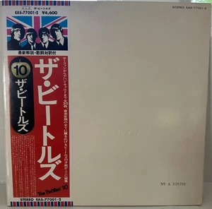 BEATLES WHITE ALBUM APPLE EAS77001 JAPAN OBI 2LP’S 1976 ORIG POSTER PICS EX/EX- - Picture 1 of 24