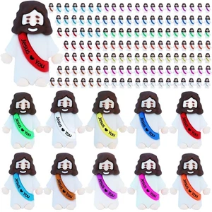300 Pcs Little Jesus Figures – Mini Rubber Jesus Toys Jesus Love You for East... - Picture 1 of 7