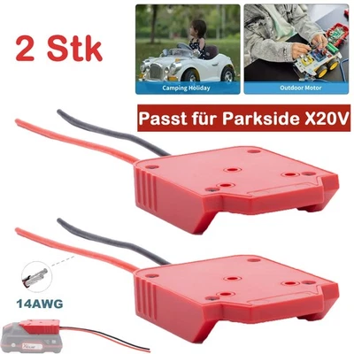 DEMKMILRI 2stk.DIY Akku-Adapter für PARKSIDE X20V Batterie konverter Spielzeug Aufsteigen
