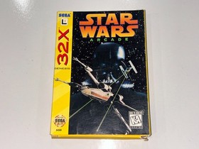 Star Wars Arcade (Sega 32X) Game in Cardboard Box (No Manual) Vr Nice!
