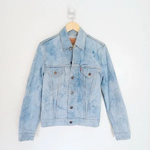 Chaqueta de Camioneta Levis Vintage Demin Talla M Damas Azul Lavado Ácido - Imagen 1 de 18