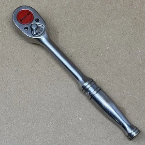 Red Logo Snap on Underline 3/8" Drive Ratchet F730 Made in the USA Vintage - Foto 1 di 13