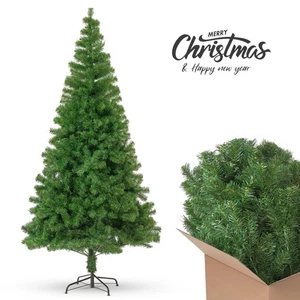 Weihnachtsbaum Weihnachtsbaum 5 Fuß 6 Fuß 7 Fuß 8 Fuß mit Metallständer Wohnkultur - Bild 1 von 28