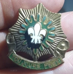 INSIGNIA ORIGINAL PB WW2 2º REGIMIENTO DE CABALLERÍA BLINDADA ACR DI CREST, N.S. MEYER - Imagen 1 de 2