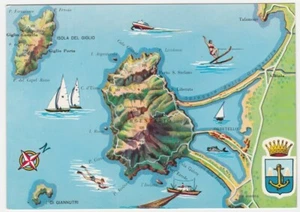 SILBERKÜSTE - ARGENTARIO - GROSSETO - POSTKARTE GEOGRAPHISCHE KARTE -15986- - Bild 1 von 1