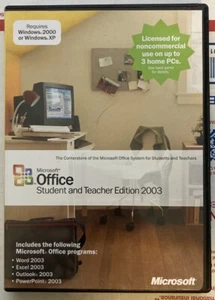Microsoft Office Student and Teacher Edition 2003 Word Excel mit Key, original sehr guter Zustand - Bild 1 von 5