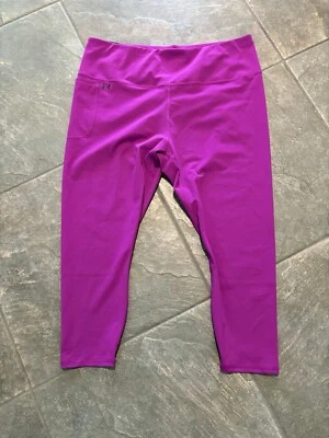 Under Armour Women’s Fitted High Rise Ankle Leggings Purple Size 3X NEW - Image 1 of 4