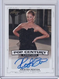 Leaf Pop Century Signatures 2014 #BA-KR1 Kristen Renton automático - Imagen 1 de 2