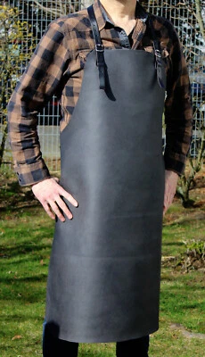 Delantal de Cocina, Parrilla, Auténtico Cuero, 80x100cm, 2 Beriemungen, - Imagen 1 de 4