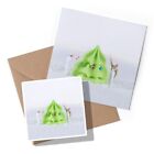 1 x Greeting Card & Sticker Set - Christmas Tree Cake Maker #12714