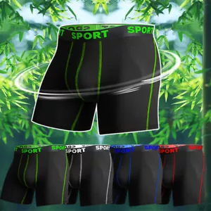 4/8 Pack BAMBOO Men's Bamboo Underwear Boxer Briefs Soft Trunks Undies Panties - Picture 1 of 24