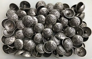 18mm 23mm 25mm Aged Silver Metal Regal Coat of Arms Shank Buttons MB169-MB169B - Picture 1 of 1