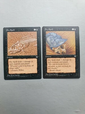 Dry Spell x2, MTG Homelands (1995) Common Black Sorcery NM - Image 1 of 2