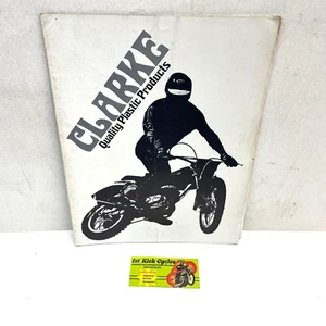 VINTAGE CLARKE QUALITY PLASTIC PRODUCTS MOTORCYCLE TANK BROCHURE YAMAHA - Picture 1 of 3