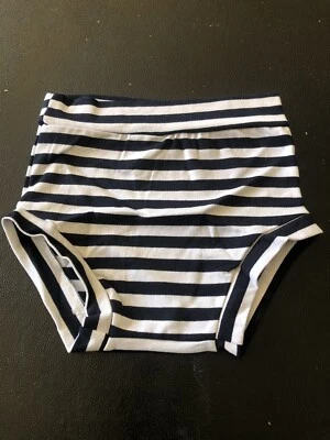 Girls Ballet Dance Briefs Shorts Gymnastics Underwear Navy Size M Handmade New - Image 1 of 4