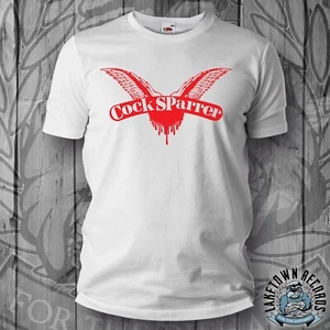 COCK SPARRER - LOGO T-Shirt White S-XXL Skinhead Oi! Punk Last Resort 4 Skins - Picture 1 of 2