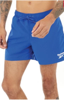 Reebok  Mens Swim Shorts Summer sport Beach swimming holiday size Large  Blue - Image 1 of 4