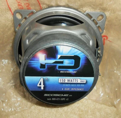 Altavoz coche SCOSCHE 4" HD alta definición 15 vatios 4 ohmios Foto 1 de 4