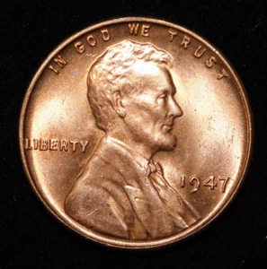 1947 Lincoln Wheat Cent 1C R High Grade Uncirculated - Picture 1 of 2