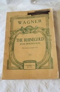 THE RHINEGOLD WAGNER Shirmer Classical Sheet Music Songbook Vintage Opera DAS - Picture 1 of 12