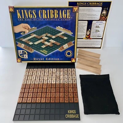 Kings Cribbage Royal Edition Board Game Complete 2003 Winning Moves Rotating - Image 1 of 4
