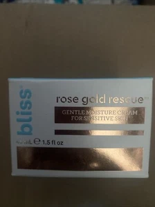 BLISS Rose Gold Rescue Gentle Moisture Cream Sensitive Skin 1.7oz (Lot of 2) - Picture 1 of 1