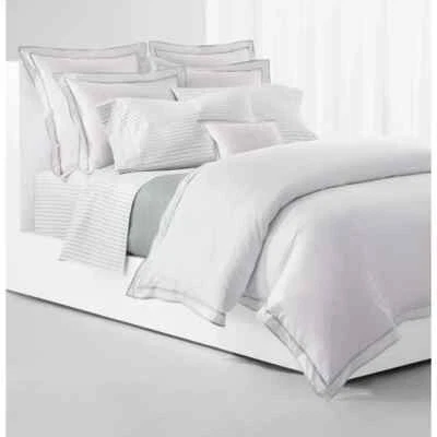 2 pc Ralph Lauren Spencer Stripe 230 TC Sage Standard Pillowcases $70 NIP - Image 1 of 4