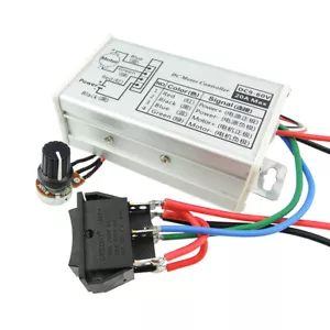 DC 9-60V PWM Motor Stepless Variable Speed Controller Reversible Switch CW / CCW - Picture 1 of 7