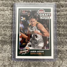 Lauren Jackson 2001 Fleer Tradition WNBA Draft Choice RC Seattle Storm