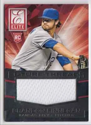 2015 Panini Elite Future Threads Brandon Finnegan White Jersey Kansas City - Image 1 of 2