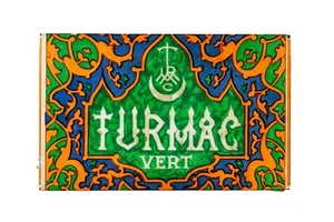 Rare 1930s Dutch “Turmac Vert” paper label hinged 25 cigarette tin in exc cond - Picture 1 of 8