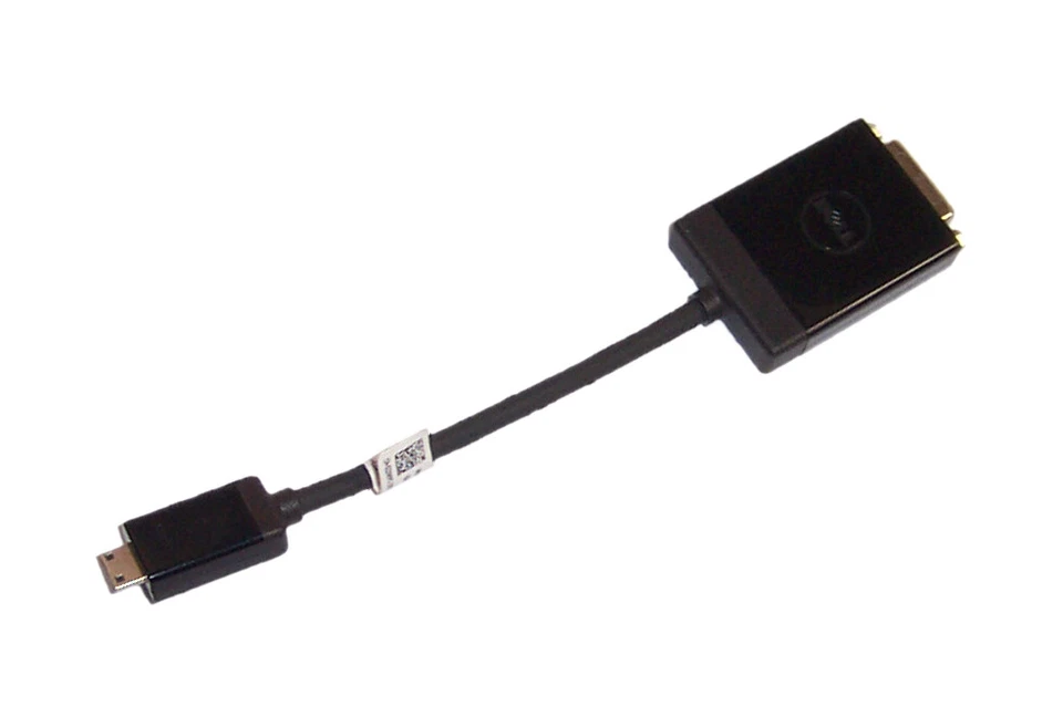 Genuine Dell Mini HDMI (Male) to DVI (Female) Video Dongle Adapter Cable 2XWPC - Image 1 of 1