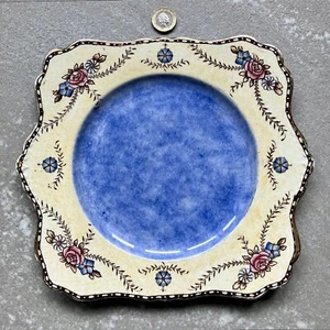 ANTIQUE CHELSEA WARE HAND PAINTED PLATE - Picture 1 of 6