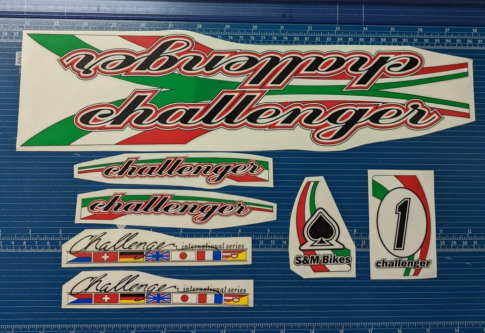Calcomanías de BMX para bicicletas S&M International Challenger Foto 1 de 1