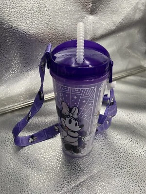 Disneyland 100 Años de Maravilla Taza Soda Recuerdo Púrpura Foto 1 de 3