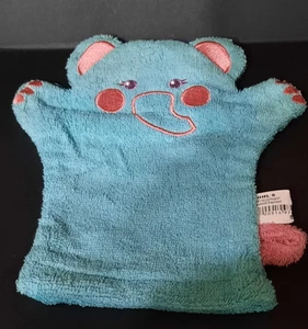 2012 JUMPING BEANS  BABY BLUE ELEPHANT  WASH MITT  NWT - Picture 1 of 3