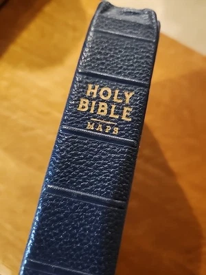 Antique Holy Bible 1955 American Bible Society NY with Maps - Good Condition - Image 1 of 4