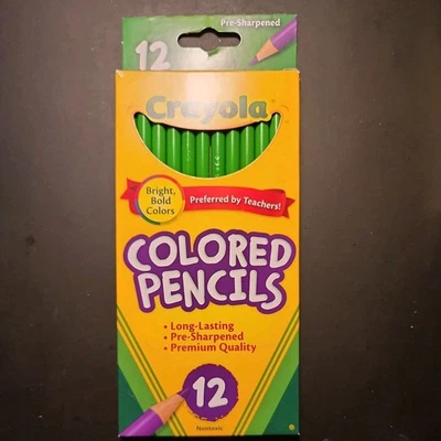 (Yellow Green) 12 Crayola Colored Pencils - Perfect for Teachers & Art Classes - Image 1 of 3