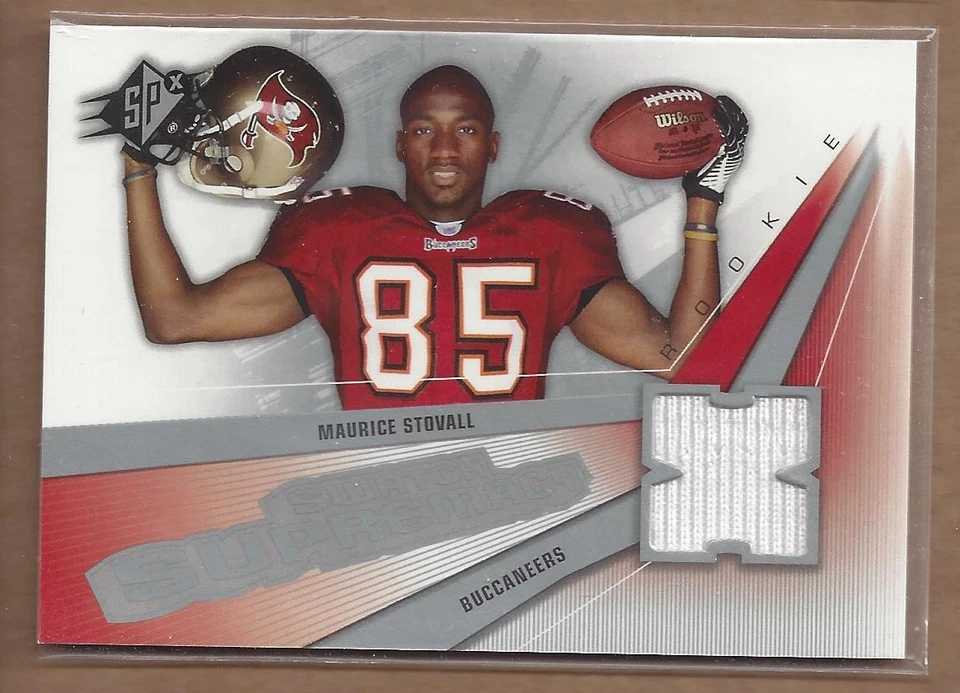 2006 SPx Rookie Swatch Supremacy #SWMS Maurice Stovall Jersey FB - Image 1 of 1