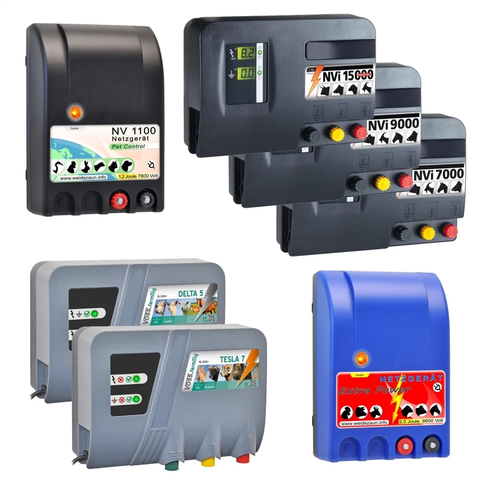 VOSS.FARMING 230V Weidezaun Gerät Elektro Zaun Netzgerät Weidegerät Elektrozaungerät