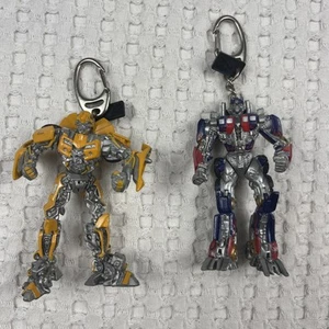 Transformers Optimus Prime & Bumblebee Keychain Lot Pre Owned - Picture 1 of 16