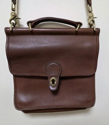 COACH | Bolsa Willis Vintage | Couro Marrom Britânico | Estilo 9927 - Imagem 1 de 4